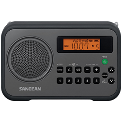 Black Colour, FM-Stereo / AM Digital Tuning Portable Receiver, 10 Station Preset...