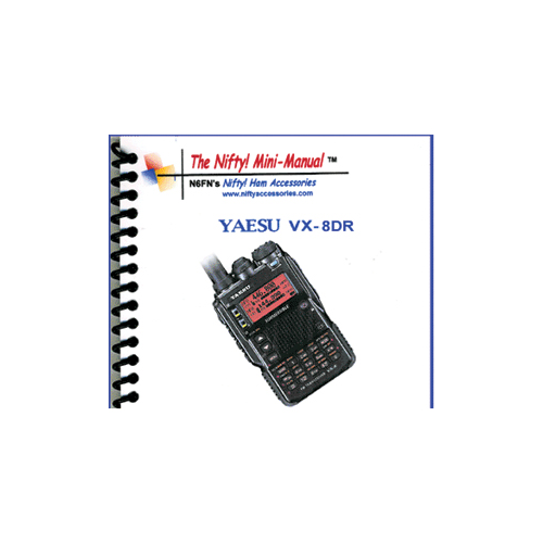 Radio Communication Yaesu VX-8DR Nifty Quick Reference Guide VX-8D