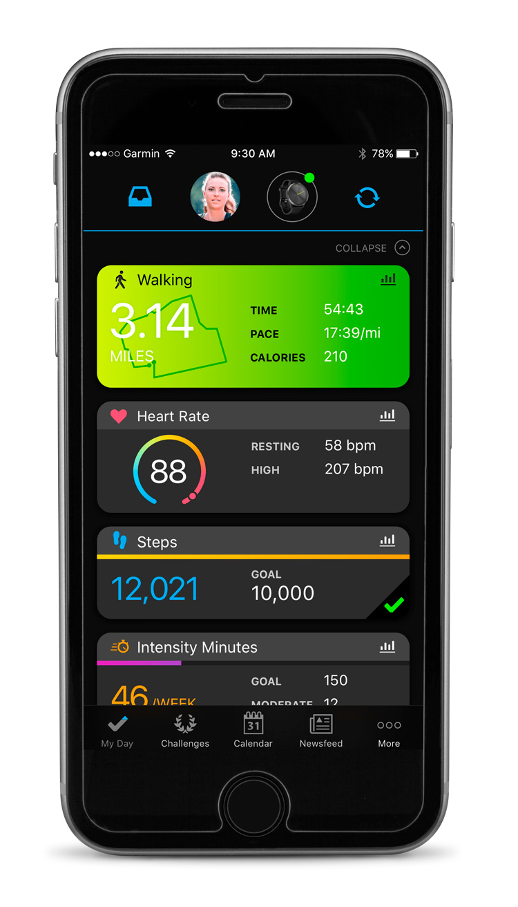 garmin vivomove apps