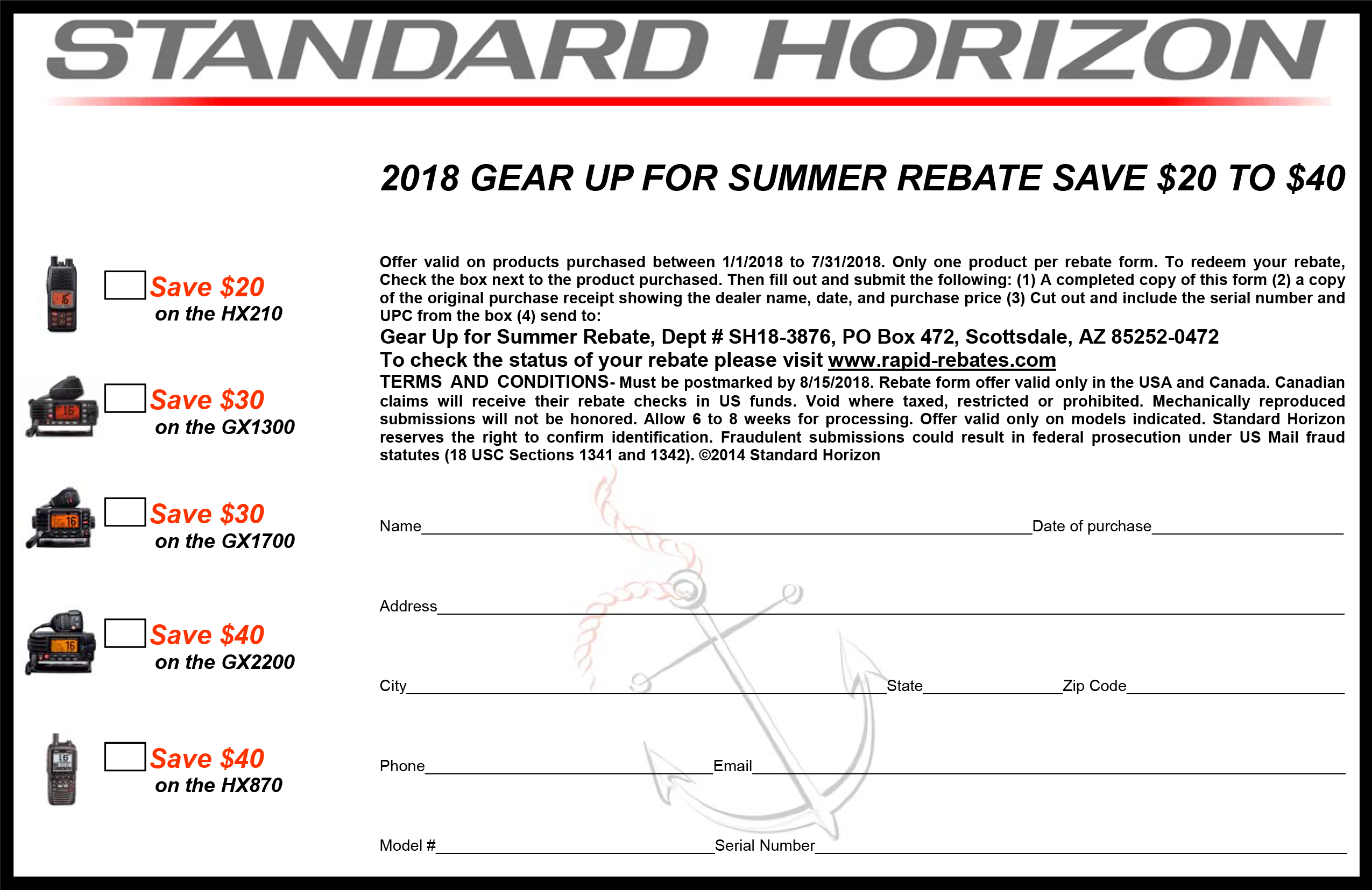 Standard Horizon Gear Up For Winter Rebate 2018 Radioworld