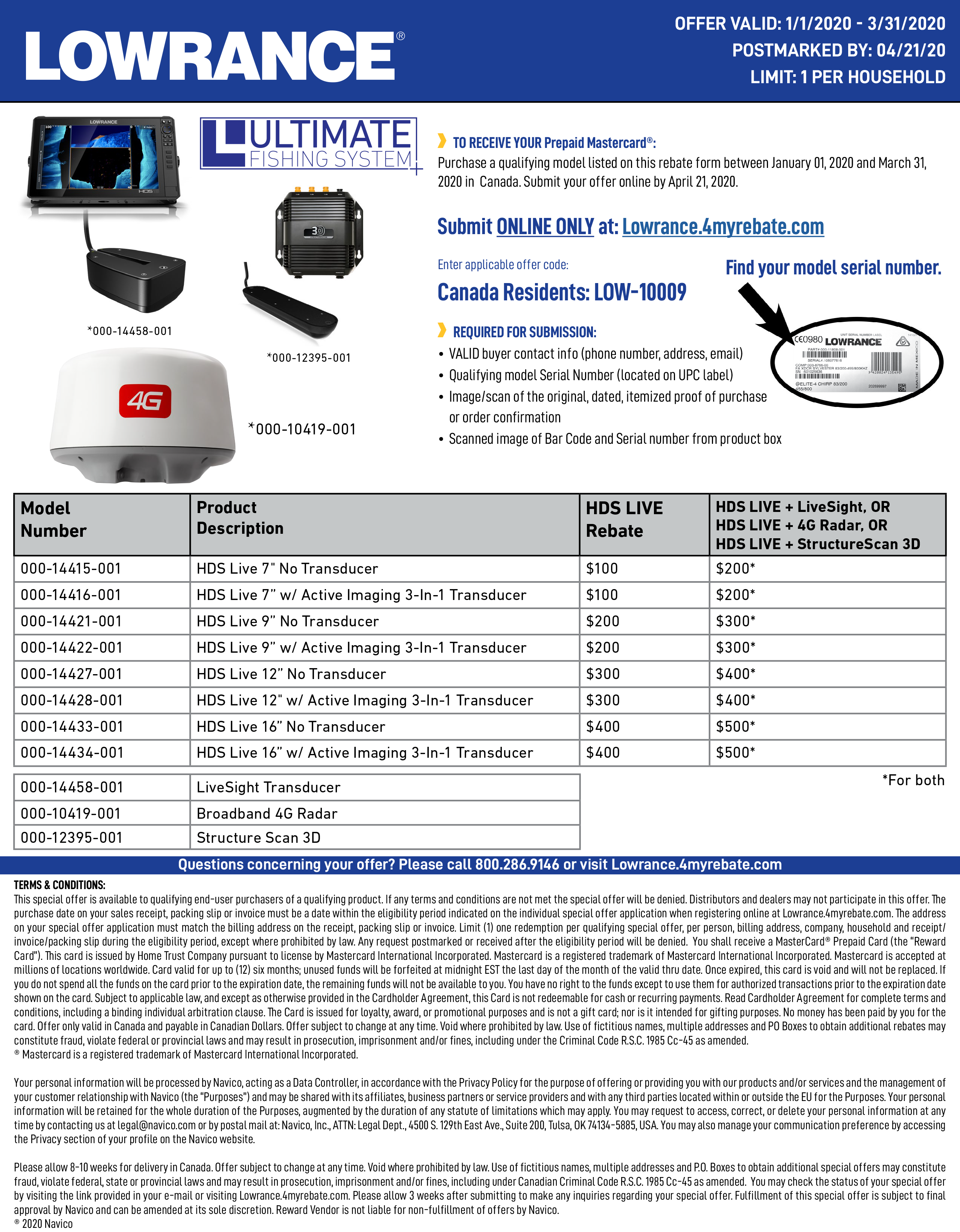 Lowrance Rebate Form