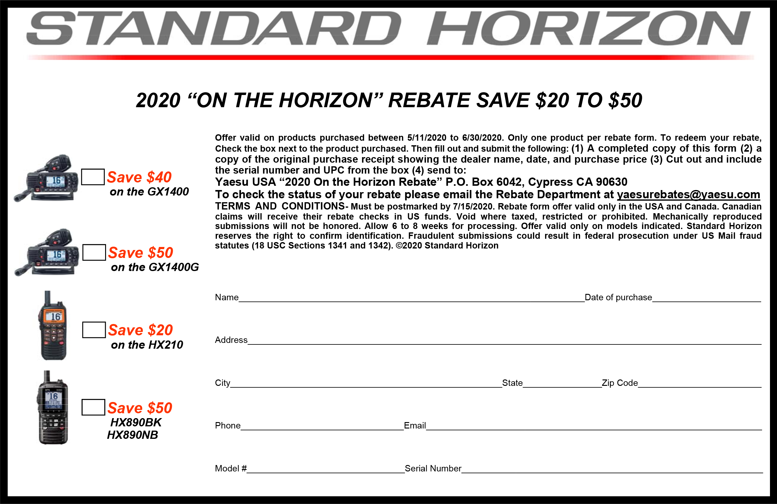 Horizon Pharma Rebate Form